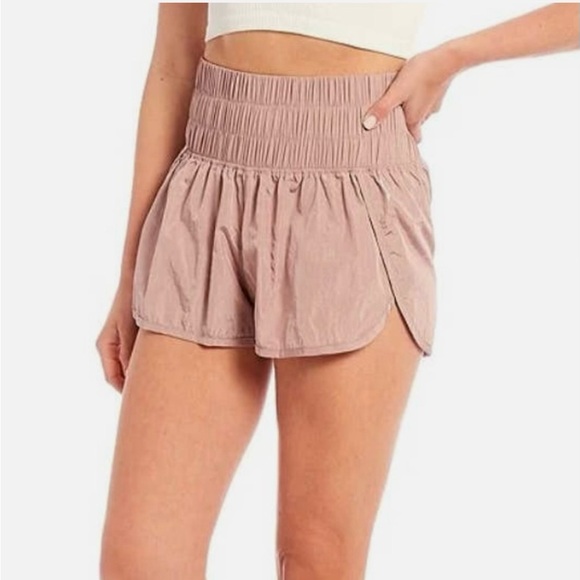 FP Movement by Free People Pants - FP Movement The Way Home Short Satin High Waist Lined Womens size Small
